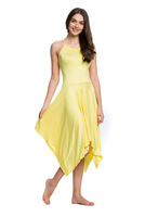 Čtvercové šaty - citron