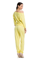 Dámský kalhotový kostým - citron