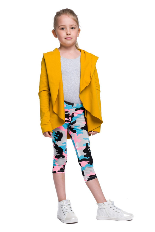 Dámský a dětský hořčicový svetr