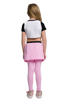 Dlouhé legíny se sukní růžové