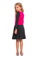 Šaty se srdcem fuchsiová grafitová