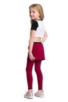 Dlouhé legíny se sukní bordó