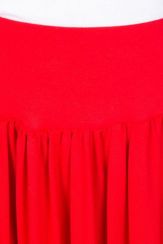 MAXI viskózová sukně - červená