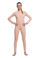 Trikot na zip v tělové barvě