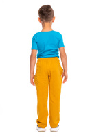 Dlouhé rovné tepláky hořčicové