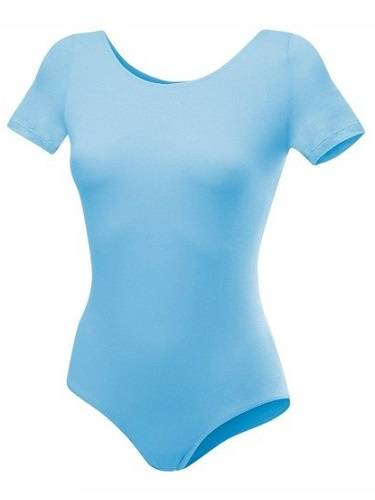 Gymnastické tréninkové body s krátkým rukávem B100K modré