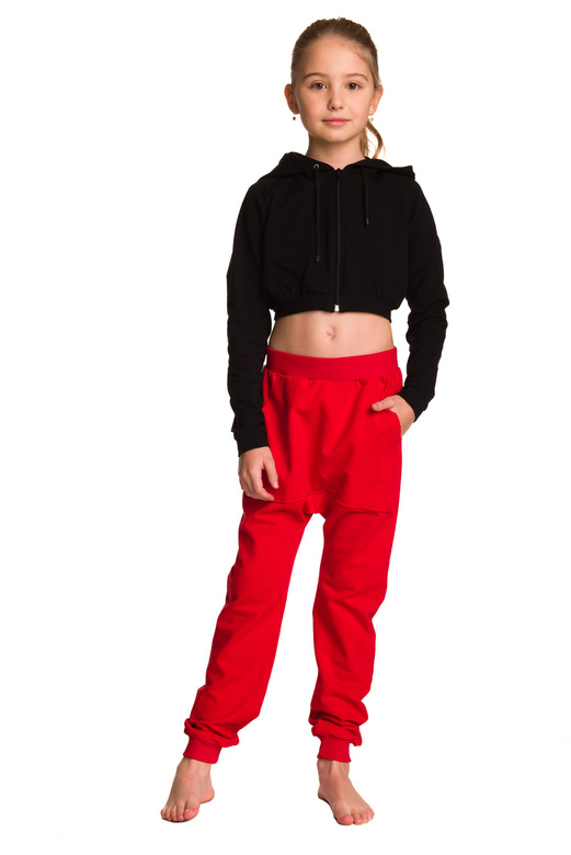 Dětské tepláky červené