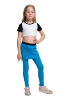 Dlouhé legíny se sukní tyrkysové