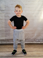 Dětské tepláky melange šedé