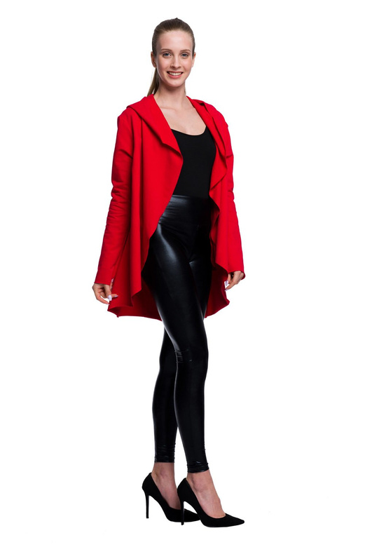 Dámský a dětský svetr červený