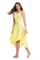 Čtvercové šaty - citron