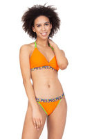 Horní díl plavek BIKINI FLOWERS orange