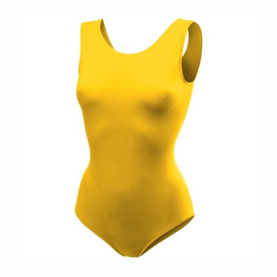 Gymnastické body bez rukávů B100B žluté