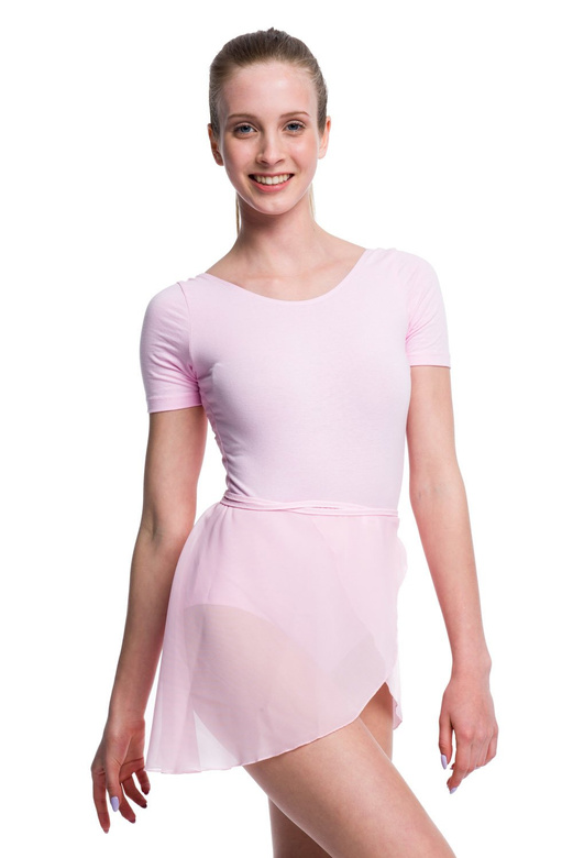 Gymnastické tréninkové body s krátkým rukávem B100K růžové