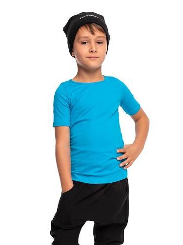 Tréninkové tričko s krátkým rukávem Dance / Gymnastika - tyrkysové