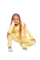 Mikina se stojáčkem, zipem a kapsami lemon