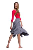 Tréninková sukně QUADRATS - šedá