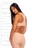 Horní díl sportovní podprsenky tělové barvy