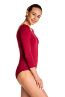Gymnastické tréninkové body s 3/4 rukávy B10034 maroon