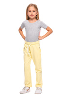 Dlouhé rovné tepláky lemon