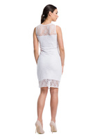 Krajkové šaty FIT - bílé