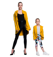 Dámský a dětský hořčicový svetr