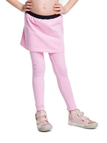 Dlouhé legíny se sukní růžové