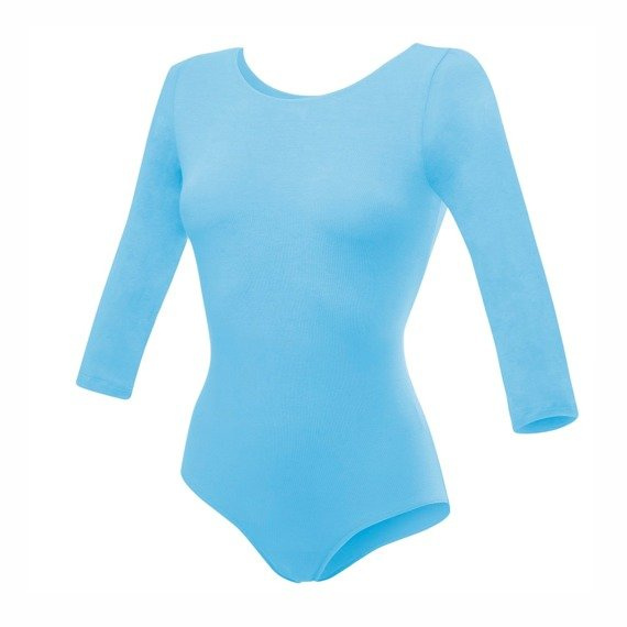Gymnastické tréninkové body s 3/4 rukávy B10034 modré
