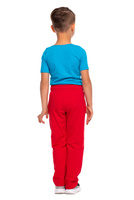 Dlouhé rovné tepláky červené