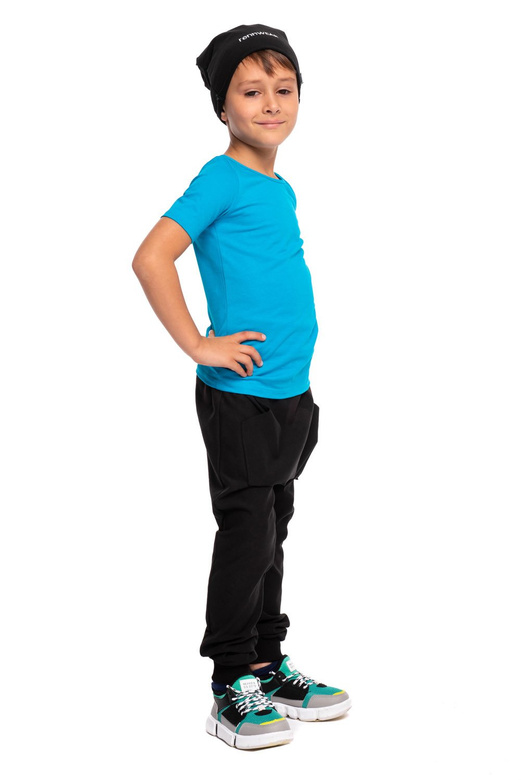 Dámská pánská dětská mikina čepice rennWEAR - černá