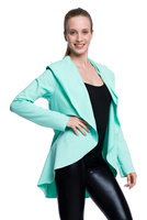 Dámský a dětský mátový svetr