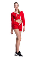 Krátké fitness sportovní šortky červené