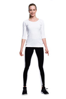 Legíny černé s bílými pruhy černé bílé