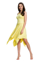 Čtvercové šaty - citron