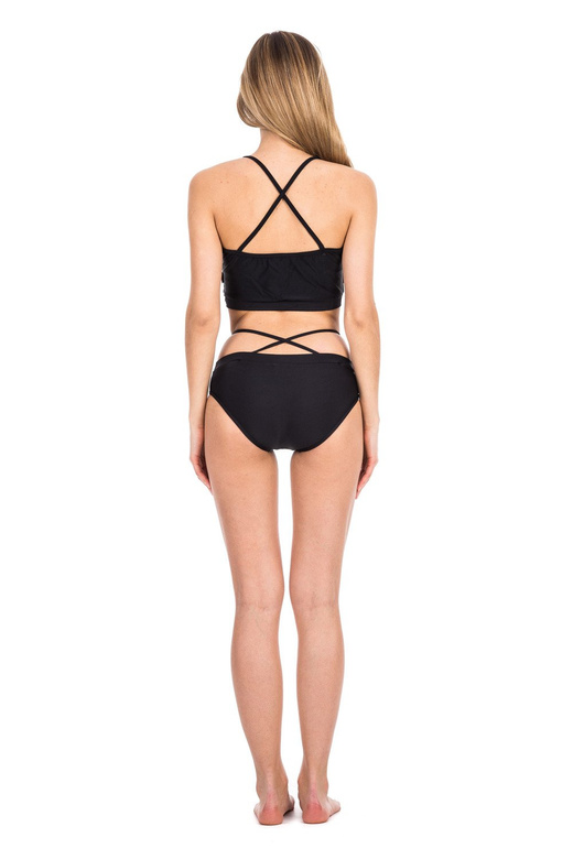 Dámský STRAPS Pole Dance Fitness TOP černý