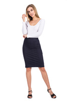 Dámská zeštíhlující bílá s dlouhými rukávy