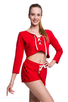 Krátké fitness sportovní šortky červené