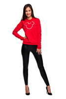 Dámské lesklé legíny s vysokým pasem BLACK