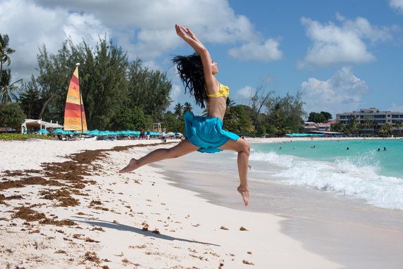 Rozšířená kruhová sukně - tyrkysová