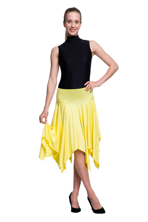 Dámský gymnastický body back BELOW collar GOLF černý