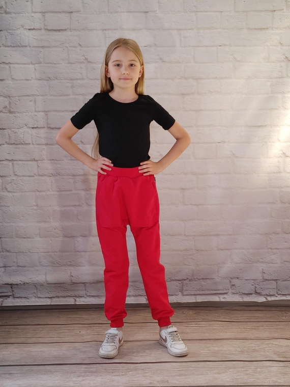 Dětské tepláky červené