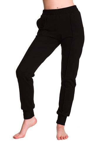 Dámské tepláky s okrajem černé