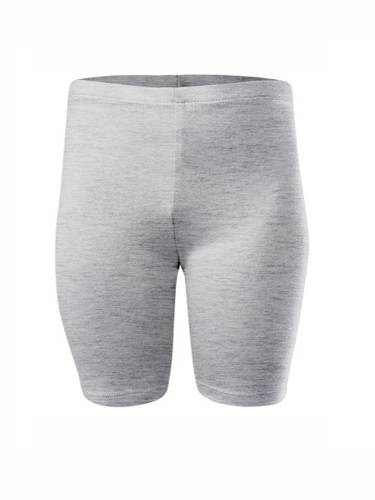 Dámské pánské dětské krátké sportovní legíny bavlna melange-grey