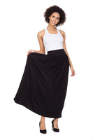 MAXI viskózová sukně - černá