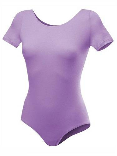 Gymnastické tréninkové body s krátkým rukávem B100K heather