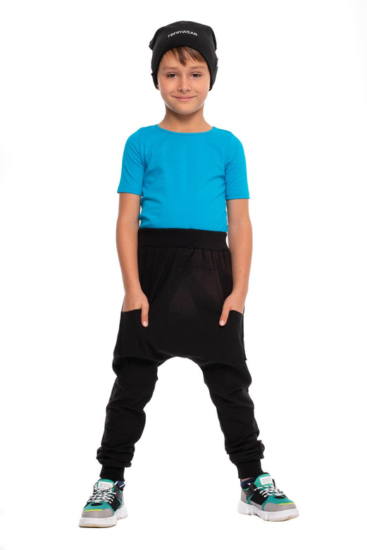 Dámská pánská dětská mikina čepice rennWEAR - černá