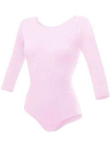 Gymnastické tréninkové body s 3/4 rukávy B10034 růžové