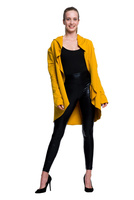 Dámský a dětský hořčicový svetr