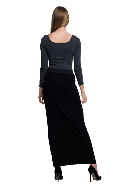 Dámské šněrované body s dlouhým rukávem graphite