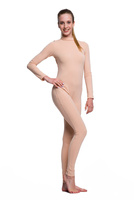 Trikot na zip v tělové barvě